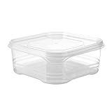 Kühlschrank-Organizer | stapelbarer transparenter Behälter – Aufbewahrungsbehälter für Kühlschrank, zur Organisation von, Fleisch, Gefrierschrank, Küche, Speisekammer