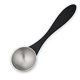 UDQYQ Kaffee-Löffel 15ml- Messlöffel aus Edelstahl 1 Esslöffel mit Kunststoffgriff für gemahlenen Kaffee und Bohnen