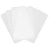 NOLITOY 5 Stück Transparente Ausweishüllen aus Robustem PVC Kreditkartenhüllen Visitenkartenhüllen mit Wasserschutz und Schlankem Profil für Geldbörse und Hosentasche