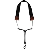 HiyyFloy Saxophon-halsgurt Gepolsterter Polsterung Und Drehbarem Metallhaken – Bequemer Saxophongurt Für Tenor, Alt – Schwarz, Metall-gewichtsverteiler
