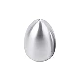 ETZRYSYB Zahnstocherhalter Zahnstocherhalter Spender Edelstahl Eierform Kreative Küche Gewürzdosen Pfefferstreuer Gewürzbehälter Salzaufbewahrung