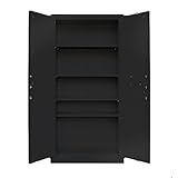 Schrank & Stuhl Sicherheitsschrank | Feuerschutzschrank | Dokumentenschrank 195x95x55, Schwarz