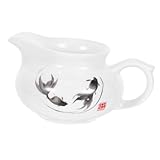 LAPYAPPE Milchkanne Kaffee Milch Wasserkocher Milchkrug Sahnekännchen Kaffeekrug Krug für Soße Latte Creamer Kaffeetasse Zubehör für Kaffeeweißer Kaffeemilchbehälter Keramik