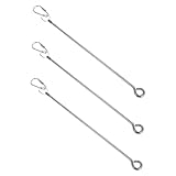 SEWOART 3 STÜCKE Teiliges Edelstahl vogelfutterhalter Papageien Hängende Obst Gemüsespieße Sicherer Futterhalter für Vogelkäfig für Wellensittiche und Kleine Vögel