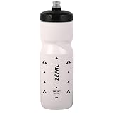 ZEFAL Sense Soft 80 Wasserflasche – Trinkflasche Fahrrad – Rennrad Trinkflasche – MTB Trinkflasche - Weiche, geruchlose Sportflasche - BPA-freie Wasserflasche – Weiß 800 ml