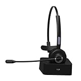 Lurrose 1 Satz Mikrofon Kabelloses Ohrumschließend Verstellbar für Büro Gaming Hohe Klangklarheit Hautfreundliche Materialien Kompatibel