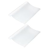 PATIKIL 45,7 cm x 3 m Regaleinlage, 2 Rollen, nicht klebende Schrankeinlagen, EVA-Kühlschrank-Schubladenmatten, waschbar, öldicht, für Küchenschränke, Regale, Kühlschrank, transparent