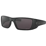 Oakley Brennstoffzellen-Sonnenbrille, Standardausgabe, mattschwarz, mit grauen, polarisierten Gläsern von Prizm, 60 mm, Grau, Einheitsgröße
