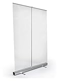 KEuLen Transparantes Roll Banner, Rollup Spuckschutz, Mobile Trennwand, freistehende Schutzwand, for Theken, Schreibtische, Empfangsbereiche, Büros(80X180cm(31.5X70.9inch))