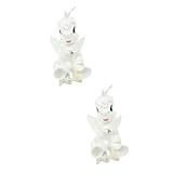 Cabilock 2 Stck. Einzigartige Einhornform für Geburtstagsfeiern und Hochzeiten Kreative Tischdekoration Weiße Partykerze für Home Decor für Freunde