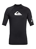 Quiksilver All Time - Kurzärmliger Rashguard mit UPF 50 für Jungen 8-16 Schwarz