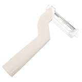 MUCKLILY Hautschäler sparschäler Obstschaber aus Edelstahl Gemüseschäler mit Schaber Kartoffelschäler Küchenschäler aus Edelstahl Kartoffel- und Obstschäler Karottenschneider Abs Weiß