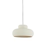 Light & Living Hängeleuchte Neiva - Mattcreme - Ø39cm - Rund - Metall - Hängelampe & Pendellampe - Lampe Wohnzimmer & Schlafzimmer - Pendelleuchte Esstisch