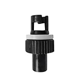 VRTYVEYBB Aufblasbares Boot Luftventil Adapter, 8-Zahn und 6-Zahn-System, geeignet für 19mm Pumpendurchmesser, PVC-Material, schwarz/weiß
