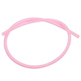 QUARKZMAN Halskette Seil Schnur Hohl Gummiband Elastische Schnur 5mm 18' für Schmuck DIY Basteln Armband, Pink