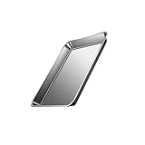 304 Edelstahl Flachboden Ofenblech mit gleichmäßiger Wärmeverteilung Praktische Backform für Gebäck und Brot Edelstahl Backform für Enthusiasten