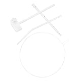 FOYTOKI Halterung für Babybetthimmel aus Rostfreiem Edelstahl Netzständer für Kinderbett Platzsparende Montage Geeignet für Mückenschutz im Babybett