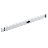 BASI | Panzerriegel für Haustüren, Wohnungstüren oder Nebentüren in zwei Größen | in Weiß, Braun, Silber oder Edelstahlfarben | Panzerriegelschloss Querriegel mit Schließzylinder