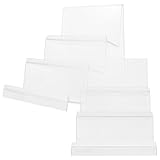 MINAOLULUS 2 Stück Acryl Geldbörsenständer 14cm Breit 3 lagig Transparenter Schmuck und Handtaschen Organizer für Verkaufspräsentation Zuhause und Geschäft