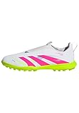 adidas Unisex League Laceless Kids TF Fußballschuh Cloud White/Lucid Pink/Lucid Lemon 36