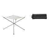 Hlennotor Outdoor Camping Lagerfeuerständer Edelstahl Brennständer Tragbarer Klappbarer Brennholzständer Camping Grillrost Groß