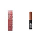 Bundle of Maybelline New York Super Stay Vinyl Ink, Nr. 35 Cheeky, 4,2 ml + Maybelline New York Tattoo Brow Gel Tint, Nr. 2 Medium Brown, 5 ml