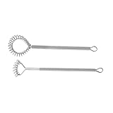 ELAYARD 2 Stück Teiliges Edelstahl ei schneebesen Federspirale Praktischer Handmixer für Ei Teig Sahnemischung Vielseitiges Küchenbackgerät für Zuhause und Bäckerei