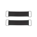 Batterieseitenabdeckung 2PCS Universal Motorrad Roller Batterie Gummiband Elastische Bandage Dehnbar Feste Halter Gürtel Zubehör(125MM)