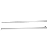 YWBL-WH Faltbarer Posterrahmen, Aluminium -Schnappbalken für das Anbringen von Plakaten, PictureHanger, 0,85 M Länge, Schleifhaken, Ideal für Große Skala -Anzeigen, Vielseitige Verwendung mit Textile