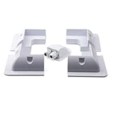 Solarmodul-Montagehalterungen, 5-teiliges ABS-Set für Wohnmobil, Wohnmobil, Wohnwagen, Boot, Dach, UV-beständig, keine Bohrung, Installation mit 4 Eckhalterungen und Anschlussdose für Solarenergie im