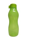 Tupperware to Go Eco Easy Trinkflasche mit Clipverschluss Flip Top Xtrem Aquadrop (880ml neongrün)