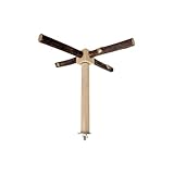 Bird Stand Barsch Spielzeug, Holzbarschständer -Käfigklettern stehend Barsch für Cockatiel,Hölzernen Trainingsrad -Papageienspielzeug für kleine Liebesvögel, Conures, Vögel