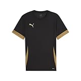 PUMA Unisex Teamgoal Matchday Jr Fußballtrikot, Puma Black-puma Gold, 164 EU