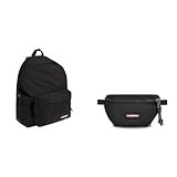 EASTPAK ORBIT XS Rucksack, 27 L - Black (Schwarz) & Springer Gürteltasche, 27 L - Black (Schwarz)