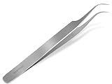 InstrumenteNRW Zecken- und Splitterpinzette, 11,5 cm, Rostfreies Edelstahl, Klassisch, Silber
