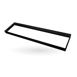 Ledvion - LED-Panel-Anbauleuchte 30x120CM, Schwarz, Aluminium-Leichtbau-Rahmen, Anbauleuchte, 5 Jahre Garantie