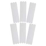 QUMIIRITY 6Stücke Rutsch Streifen für Badewanne und Dusche Transparente Selbstklebende Sicherheitsstreifen für rutschfeste Böden und Treppen Langlebig Einfach