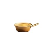 ROEUIPG Hotpot Mini Nudeltopf Kochgeschirr Ramen Camping Topf Doppelohren mit Deckel Suppentopf Nudeltopf Zum Kochen(Small Bowl)