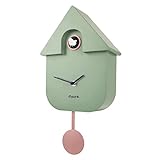 FISURA - Kuckucksuhr. Wanduhr. Original Geschenk Wanduhr. 3 AA-Batterien Nicht enthalten. Maße: 21,5 x 8 x 41,5 cm. ABS-Kunststoff. (Minze)
