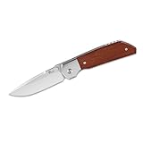 YF SMART Front-Flipper-Klappmesser, Herrenmesser, D2-Klinge mit hochwertigem Holzgriff und tiefem Taschenclip, Camping-Jagd-Taschenmesser, EDC-Messer-Gentlemen-Folder mit (groß)