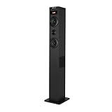 NGS SKY CHARM - 50W Bluetooth Sound Tower mit Fernbedienung, Optischem Eingang, USB, FM Radio und AUX IN (SKYCHARM 2.1)