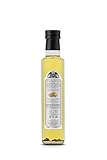 Valnerina Tartufi weißes Trüffelöl 250ml White Truffle Oil, Olivenöl mit schwarzem Trüffelaroma und echtem Trüffel, Öl zum Kochen und Würzen, Flasche 250 ml