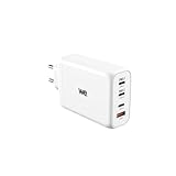 WE Netzladegerät GaN 3 USB-C-Anschlüsse, 1 USB-Port – 140 W – Weiß