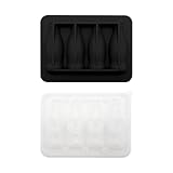 Hogvinnatil Eiswürfelform aus Silikon – 4 Fächer in Flaschenform, Eiswürfelbox aus Silikon, 4 Fächer, für Getränke, Cocktails, Whiskey, Küche, Familientreffen, warm