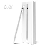 Stift für iPad Apple (2018-2025)–Hochpräzise, 2X Schnellladung, 3 LED-Anzeige, Handballenabweisung, Magnetisch, Stylus Pencil für iPad 11/10/9/8/7/6, Air 3/4/5/M2/M3, Pro 12.9/M4/11/13, Mini 5/6