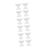 Homoyoyo 12 Stck. Teiliges Mini-blumentopf Kunststoff Römischer Vintage-Stil Pflanzgefäße für Hochzeit Balkon Garten Stabile Blumenhalter für Innen Außenbereich
