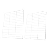 POPETPOP 2 Stück Gefrierfach Trennstreifen Gefrierschrank Food -service -schelftrenner Trennwände Für Tiefkühltruhen Kühlschrank-trennwand Regalteiler Trennregal Gefrierregal Weiß Metall