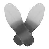 SOLUSTRE Robuste Schuheinlagen aus Edelstahl Durchstichfeste Einlegesohlen Größe 46 für Damen Herren Nagelfeste Metall Schuheinlagen für Arbeit Wandern und Sicherheitsschuhe