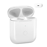 Pixelure Wireless Charging Case Original Ersatz Replacement mit Bluetooth Pairing Sync Button, Kabelloses Ladecase Kompatibel mit Air-Pods1 und Air-Pods2, Nur Case