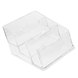 Angoily Kasten Visitenkartenbox Geschäft Visitenkarteninhaber Gruß Name Büro Karte steht zur Anzeige kleiner Postkartenhalter Kartenhalter stehen Plastikkartenhalter pp